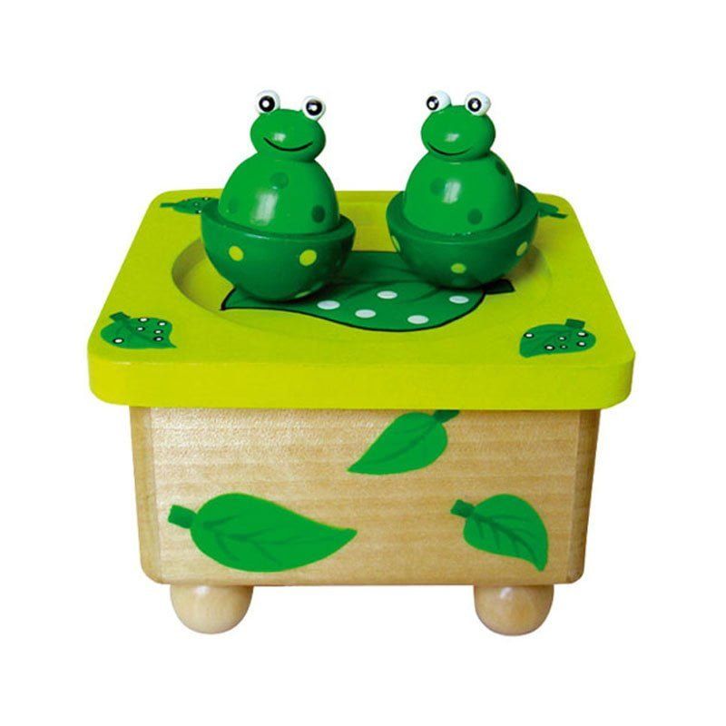 Ξύλινο Μουσικό Μαγνητικό Κουτί 10cm - Wooden music box - Angel shopping