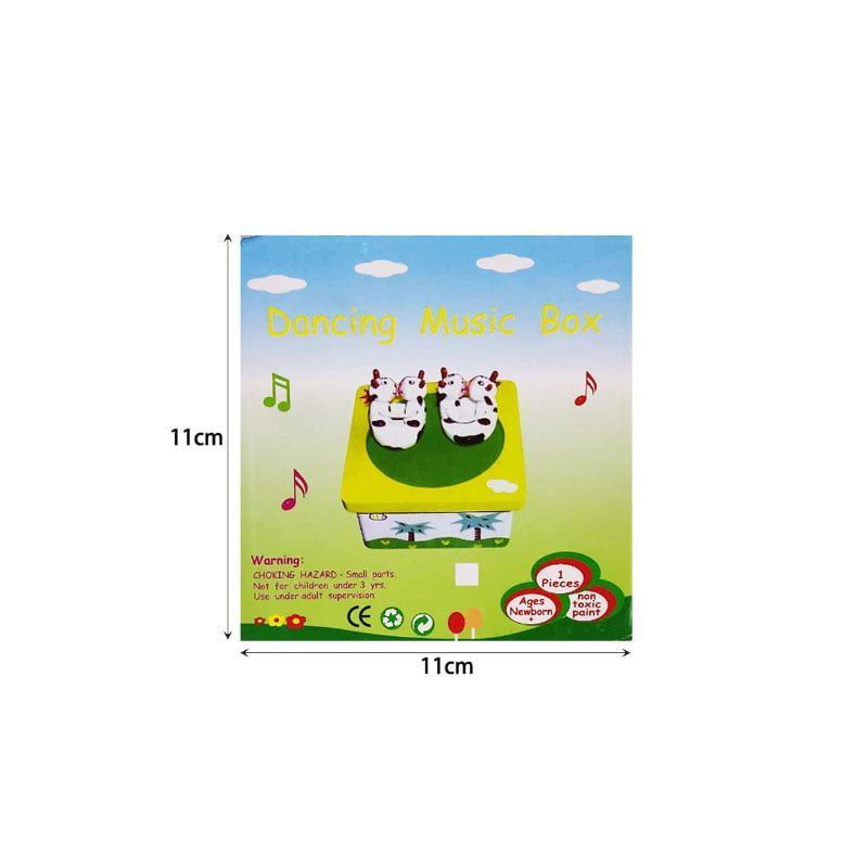 Ξύλινο Μουσικό Μαγνητικό Κουτί 10cm - Wooden music box - Angel shopping