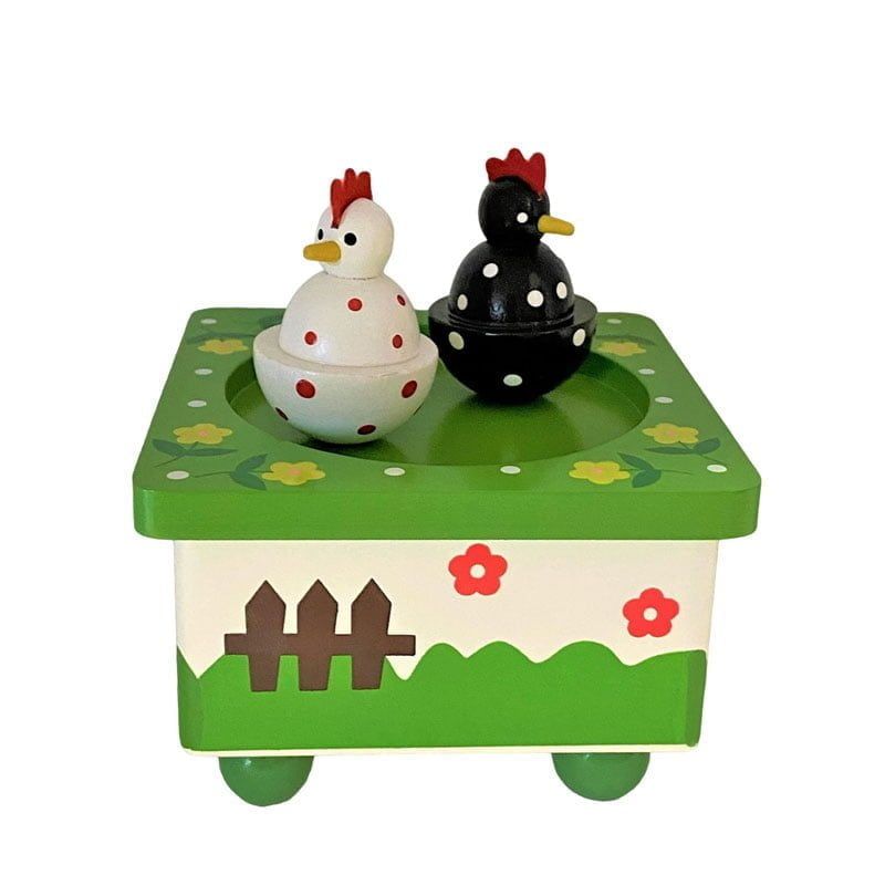 Ξύλινο Μουσικό Μαγνητικό Κουτί 10cm - Wooden music box - Angel shopping