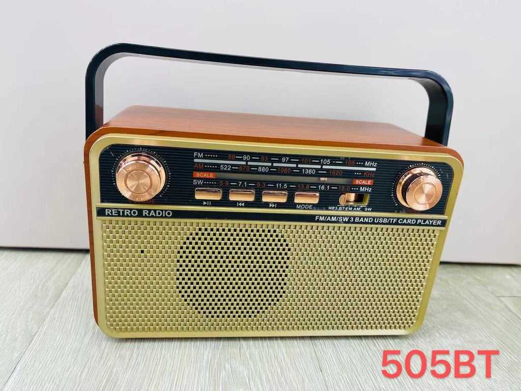 Επαναφορτιζόμενο ραδιόφωνο Retro - MD505-BT - 865054 ΕΙΔΗ ΤΕΧΝΟΛΟΓΙΑΣ>Ραδιόφωνα & Ηχεία>Ραδιόφωνα Retro