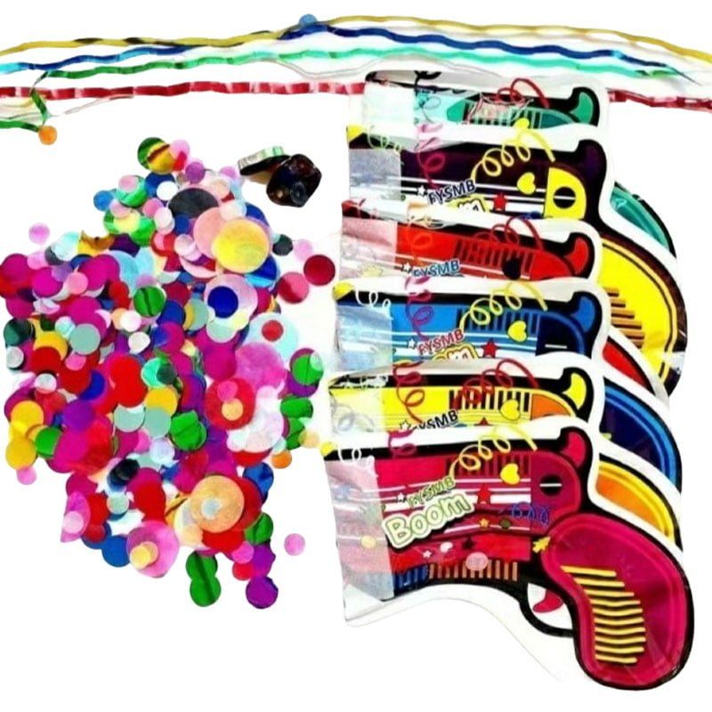Πιστόλι κομφετί 6τμχ - Confetti popper