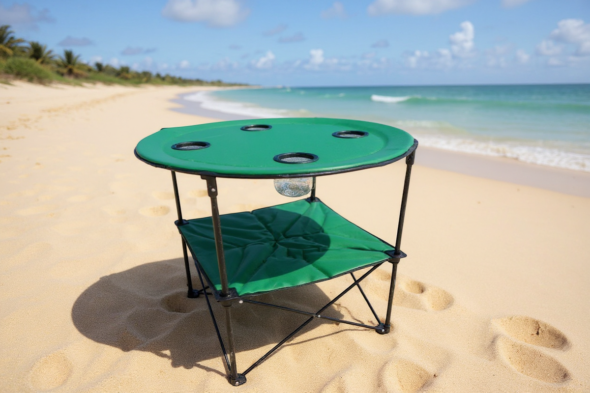 Πτυσσόμενο τραπέζι camping υφασμάτινο - 2031 - 170150 - Green