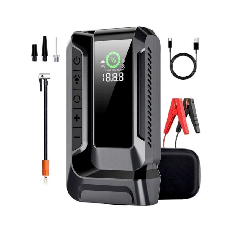 Εκκινητής μπαταρίας οχημάτων Jump Starter & αεροσυμπιεστής - W11905-08 - 170819 AUTO-MOTO-BIKE>Είδη αυτοκινήτου>Εκκινητές μπαταρίας & inverters