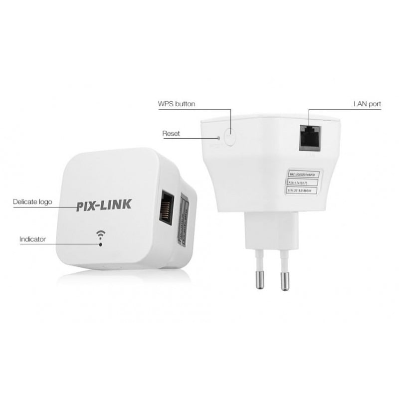 Ασύρματος ενισχυτής σήματος WIFI LV-WR12 300MBPS