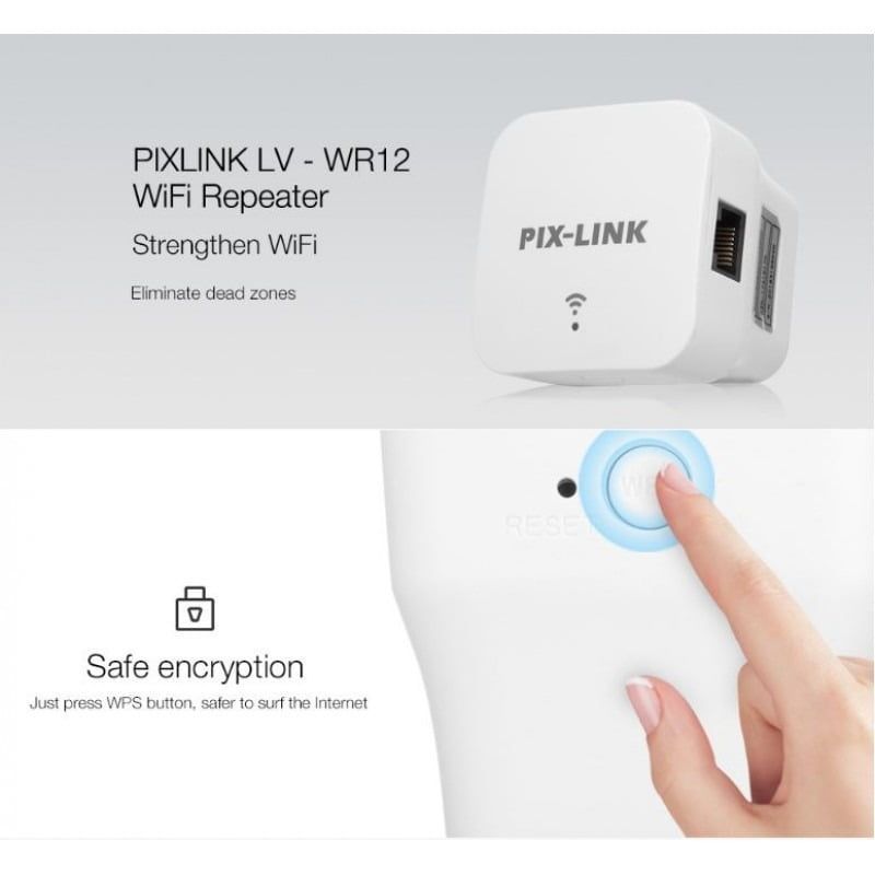 Ασύρματος ενισχυτής σήματος WIFI LV-WR12 300MBPS