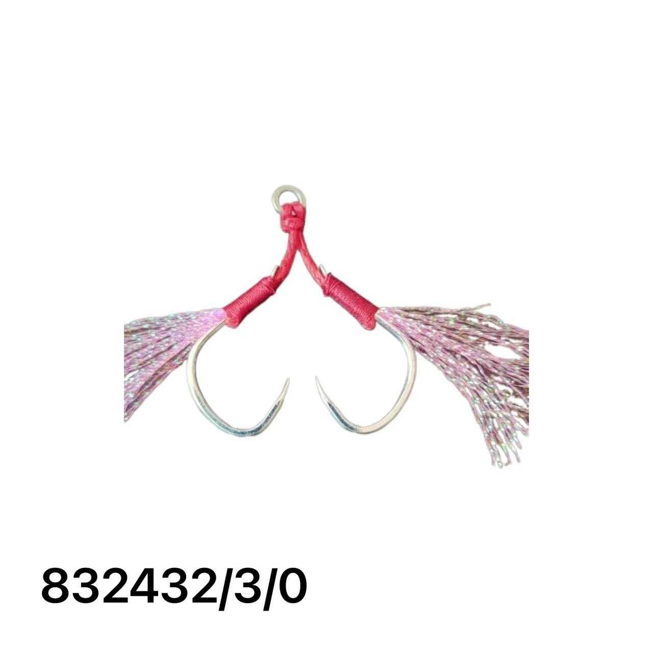 Αγκίστρι διπλό με νήμα - Assist Hooks - 3/0 - 832432