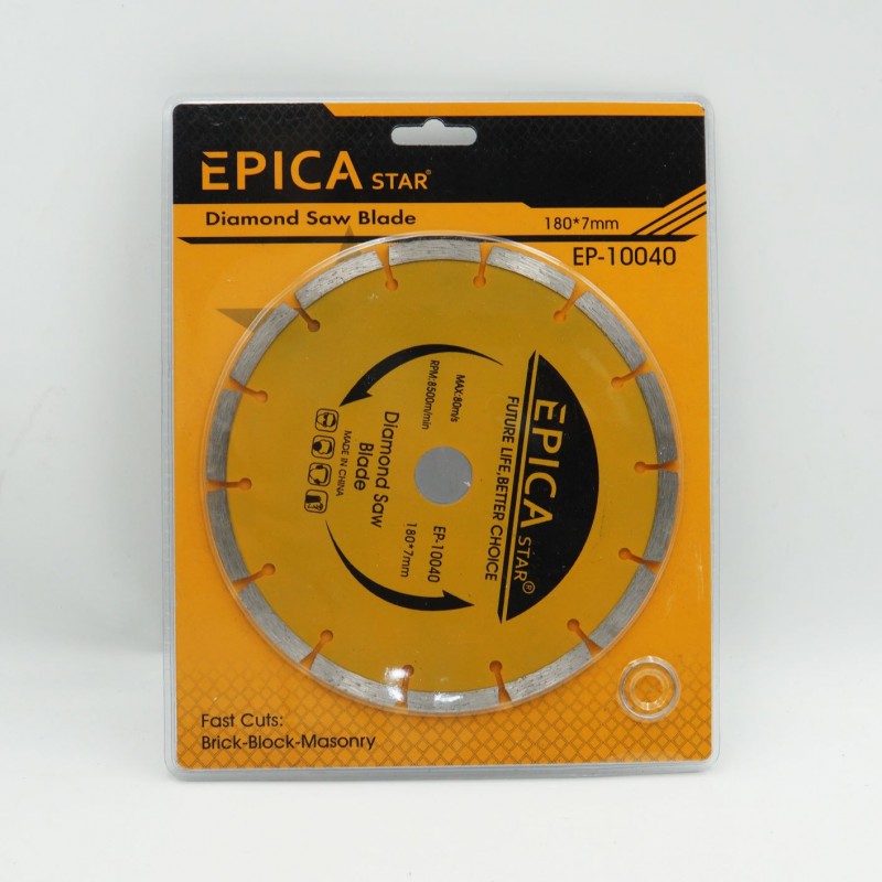 ΠΡΙΟΝΟΛΑΜΑ ΔΙΑΜΑΝΤΕ 180*7mm EPICA STAR TO-EP-10040 ΕΡΓΑΛΕΙΑ > ΔΙΑΦΟΡΑ > ΤΡΟΧΟΙ & ΔΙΣΚΟΙ