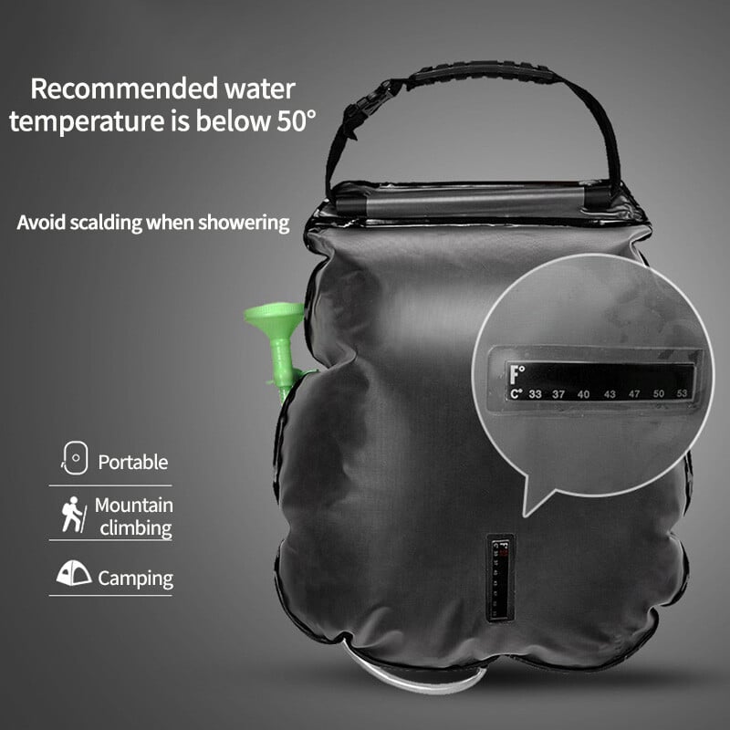 Φορητή ηλιακή ντουζιέρα camping - YB4003 - 20L - 181727 - Green