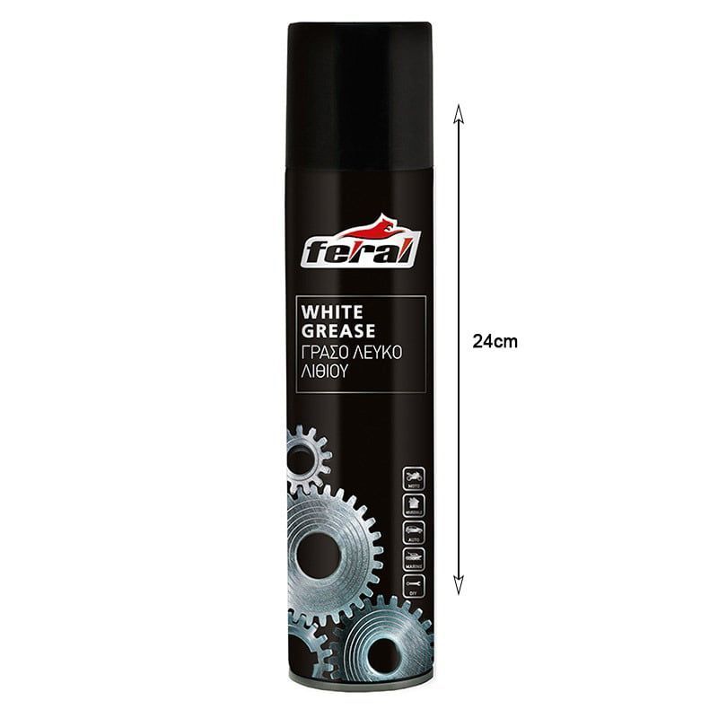 Feral Σπρέι Γράσου Λευκού Λιθίου 400ml - White Grease