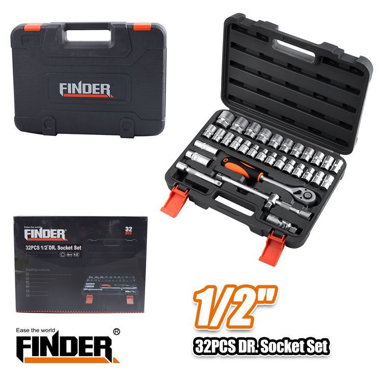 Σετ καστάνια με καρυδάκια 1/2 - 32pcs - Finder - 192537 ΕΡΓΑΛΕΙΑ & ΕΠΑΓΓΕΛΜΑΤΙΚΟΣ ΕΞΟΠΛΙΣΜΟΣ>Εργαλεία>Κλειδιά & καστάνιες