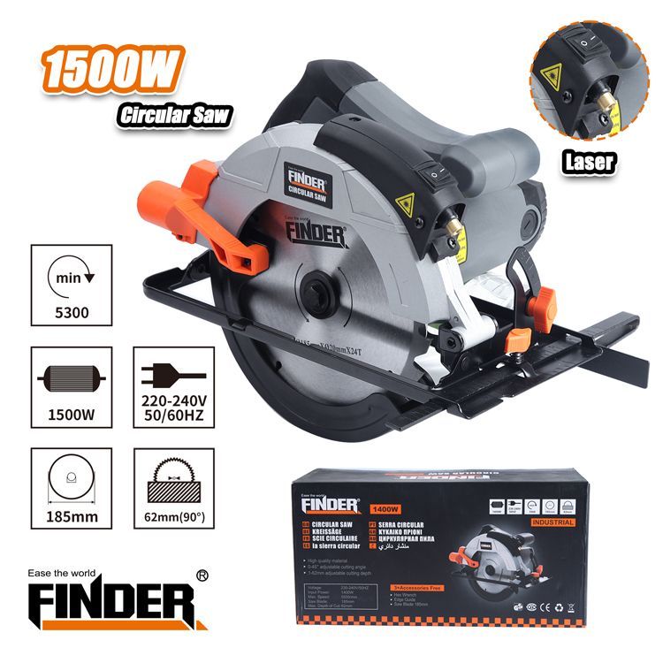 Δισκοπρίονο χειρός - 1500W - 185 - Finder - 197227 ΕΡΓΑΛΕΙΑ & ΕΠΑΓΓΕΛΜΑΤΙΚΟΣ ΕΞΟΠΛΙΣΜΟΣ>Εργαλεία>Ηλεκτρικά Εργαλεία Finder©
