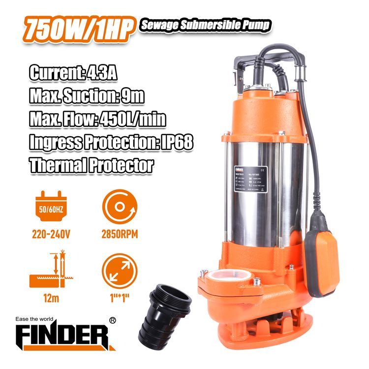 Υποβρύχια αντλία - 750W - 1HP - Finder - 197424 ΕΡΓΑΛΕΙΑ & ΕΠΑΓΓΕΛΜΑΤΙΚΟΣ ΕΞΟΠΛΙΣΜΟΣ>Εργαλεία>Ηλεκτρικά Εργαλεία Finder©