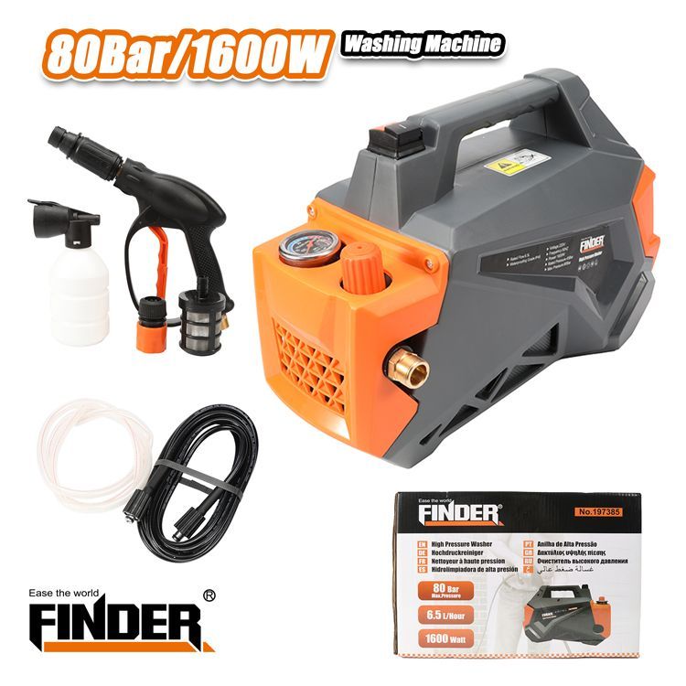 Πλυστικό μηχάνημα - 1600W - 80Bar - Finder - 197385 ΕΡΓΑΛΕΙΑ & ΕΠΑΓΓΕΛΜΑΤΙΚΟΣ ΕΞΟΠΛΙΣΜΟΣ>Εργαλεία>Ηλεκτρικά Εργαλεία Finder©
