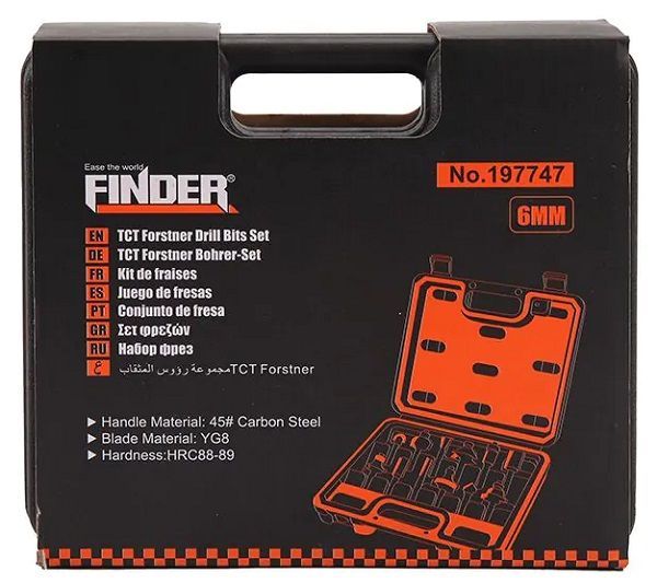 Σετ φρέζες ξύλου για ρούτερ - 12pcs - Φ6mm - Finder - 197747