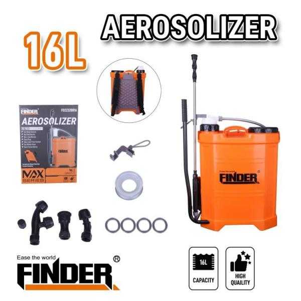Ψεκαστήρας προπιέσεως πλάτης 16 λίτρων - 16L - Finder - 191737