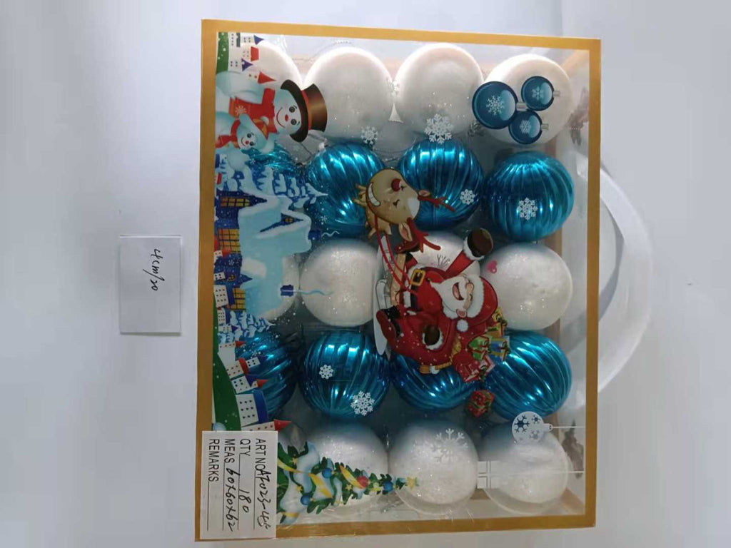 Σετ Χριστουγεννιάτικες μπάλες - 4cm - 20pcs - 023452