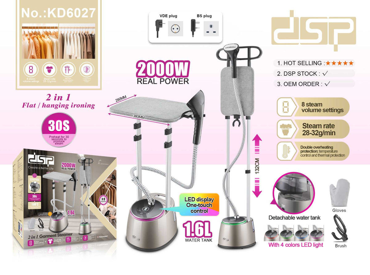 Σύστημα κάθετου σιδερώματος ατμού - KD6027 - DSP - 300162 ΣΠΙΤΙ & ΚΑΤΟΙΚΙΔΙΟ>Οικιακά είδη>Οικιακές ηλεκτρικές συσκευές