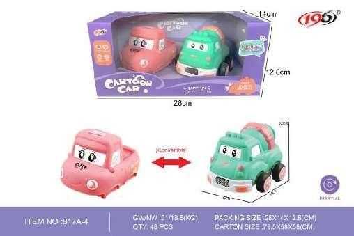 Παιδικό όχημα - 2in1 - Cartoon Car - 817A-4 - 345272