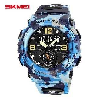 Ψηφιακό/αναλογικό ρολόι χειρός - Skmei - 2341 - Army Blue