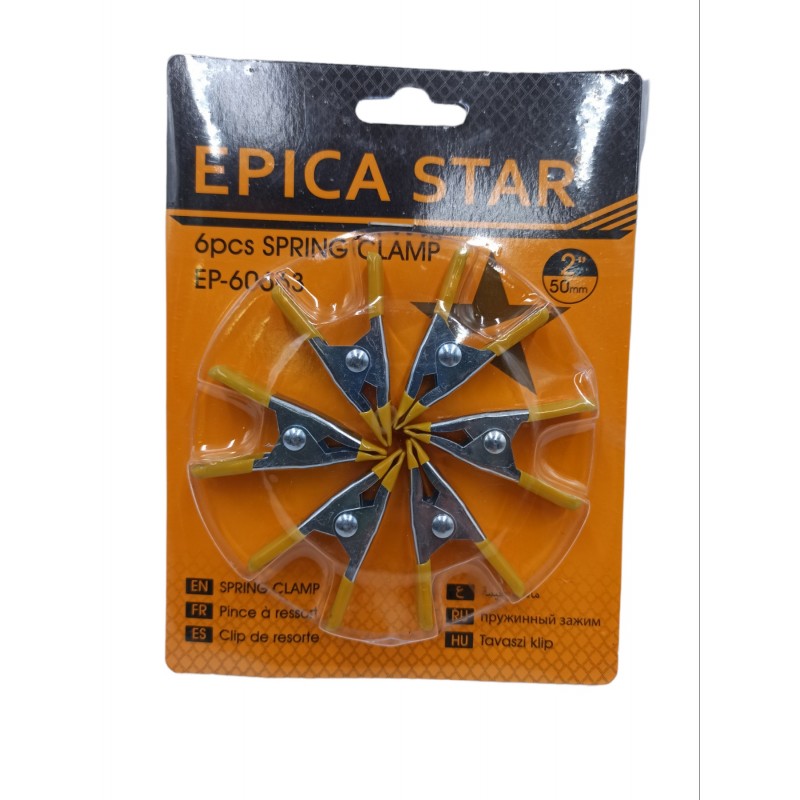 ΣΦΙΓΚΤΗΡΕΣ ΕΛΑΤΗΡΙΟΥ 2'' ΣΕΤ 6ΤΜΧ EPICA STAR EP-60663 ΕΡΓΑΛΕΙΑ > ΔΙΑΦΟΡΑ > ΑΛΛΑ