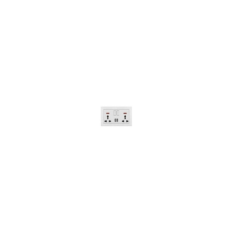 ΔΙΠΛΗ ΠΡΙΖΑ ΜΕ 2 ΘΥΡΕΣ USB EP-50762
