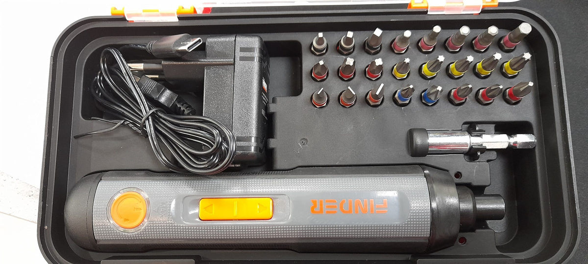 Επαναφορτιζόμενο κατσαβίδι - 26pcs - 4V - Finder - 197372 ΕΡΓΑΛΕΙΑ & ΕΠΑΓΓΕΛΜΑΤΙΚΟΣ ΕΞΟΠΛΙΣΜΟΣ>Εργαλεία>Ηλεκτρικά Εργαλεία Finder©