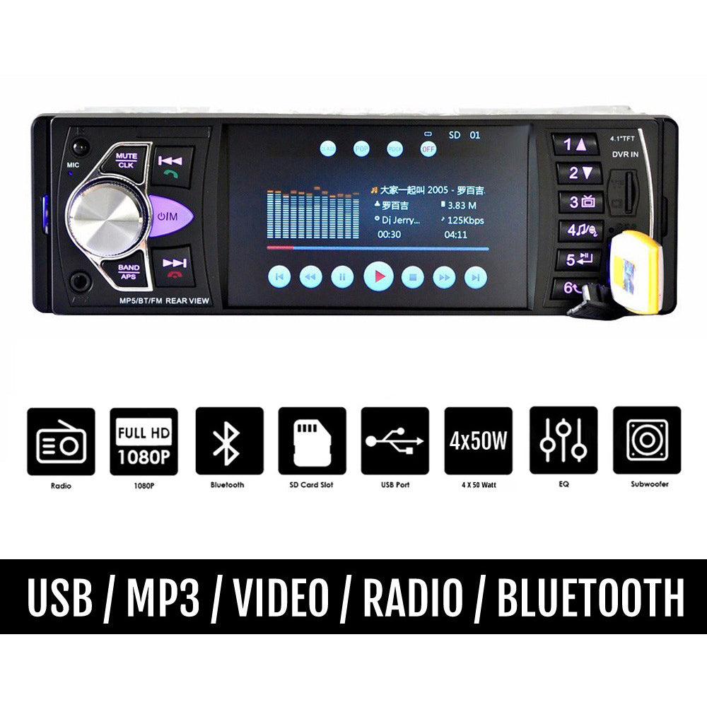 PerVoi Ctc– Ραδιόφωνο Αυτοκινήτου (1DIN) (Bluetooth/USB) Κωδικός: CTC-4070