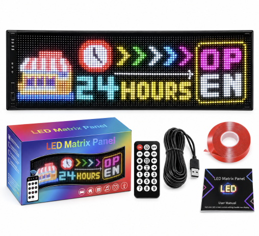 Φωτεινή επιγραφή LED matrix WT-572