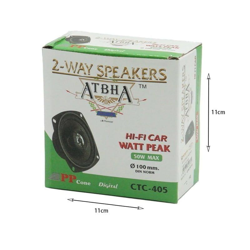 Ηχείο Αυτοκινήτου CTC-405 με 50W Ø100mm 1τμχ – ATBHA 2-Way speakers