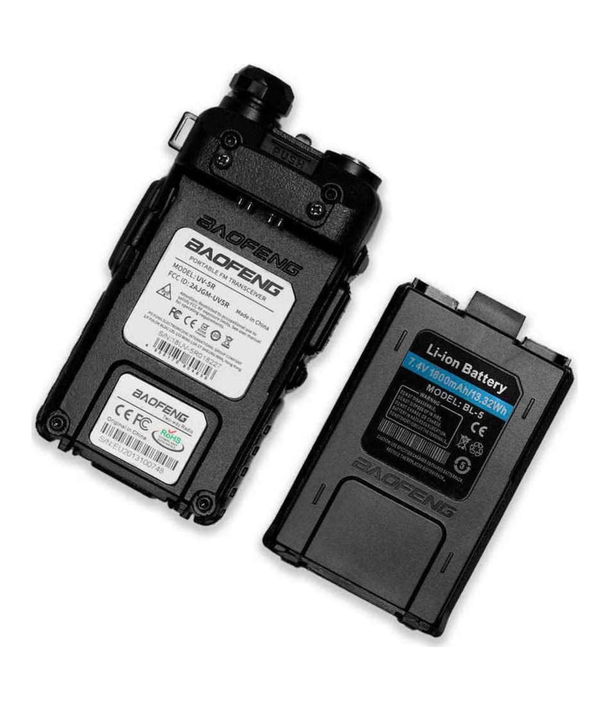 Baofeng UV-5R Plus Ασύρματος Πομποδέκτης UHF/VHF 5W