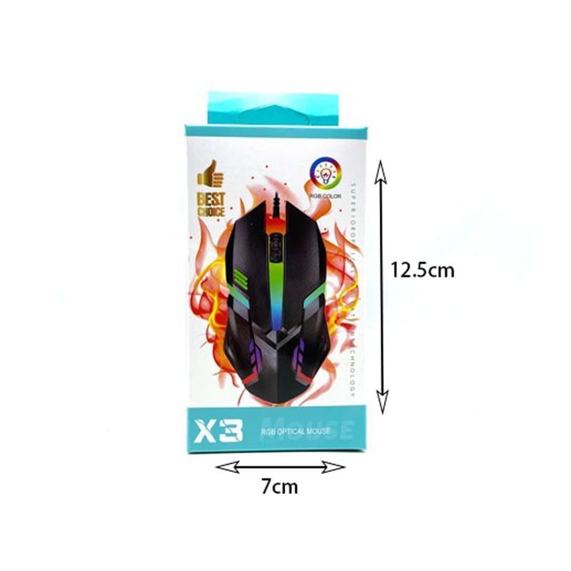 Εσύρματο ποντίκι RGB X3 - RGB Wireless optical mouse