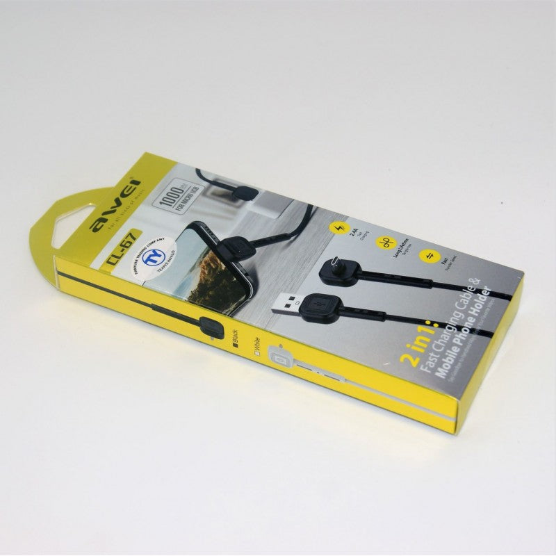 2σε1 micro-USB ΚΑΛΩΔΙΟ 2.4A ΦΟΡΤΙΣΗΣ ΚΑΙ ΣΤΗΡΙΞΗΣ ΣΥΣΚΕΥΗΣ AWEI PH-CL-67 ΚΕΝΤΡΙΚΟ > ΤΗΛΕΦΩΝΑ ΚΑΙ ΑΞΕΣΟΥΑΡ > ΑΞΕΣΟΥΑΡ ΚΙΝΗΤΩΝ