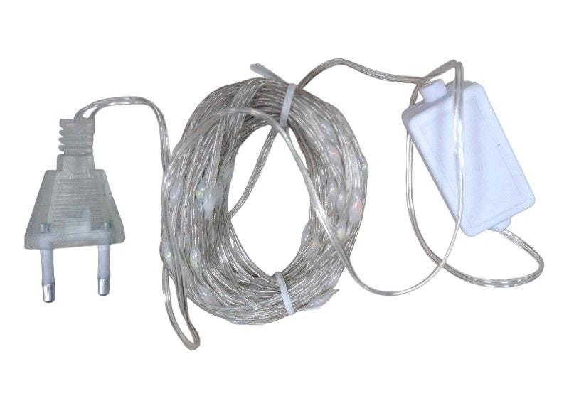 Χριστουγεννιάτικα φώτα LED με επένδυση - 10m - RGB - 210993