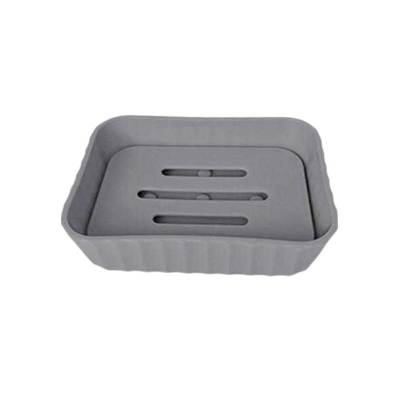 Σαπουνοθήκες μπάνιου πλαστικές - Σετ 9pcs - Grey - 21604