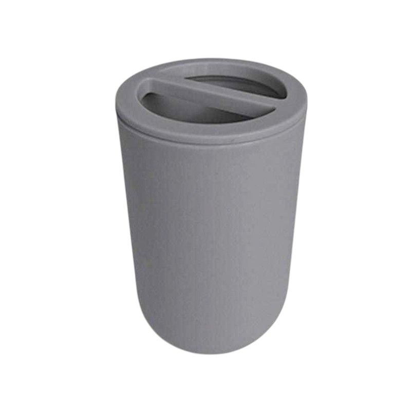 Θήκες οδοντόβουρτσας πλαστικές σε σετ 5Χ - Grey - 21608