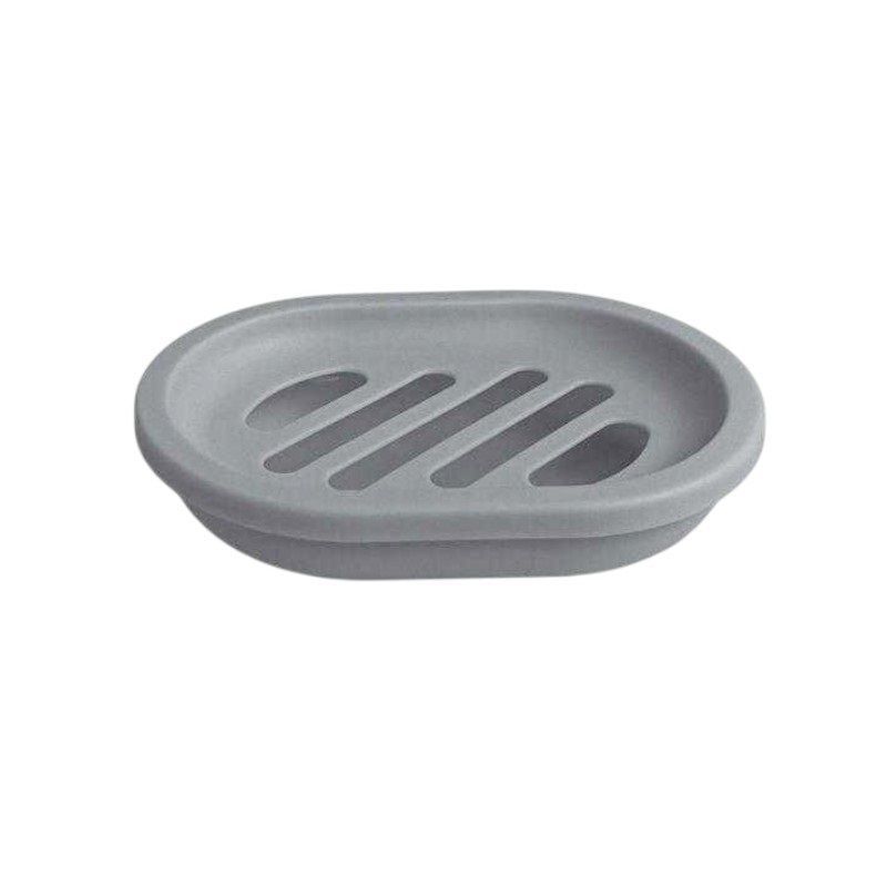 Σαπουνοθήκες μπάνιου πλαστικές - Σετ 9pcs - Grey - 21616