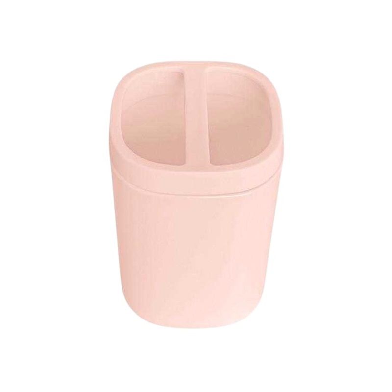 Θήκες οδοντόβουρτσας πλαστικές σε σετ 5Χ - Light Pink - 21626