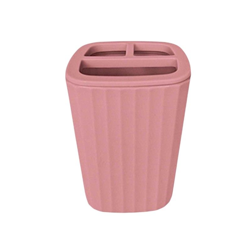 Θήκες οδοντόβουρτσας πλαστικές σε σετ 5Χ - Pink - 21746