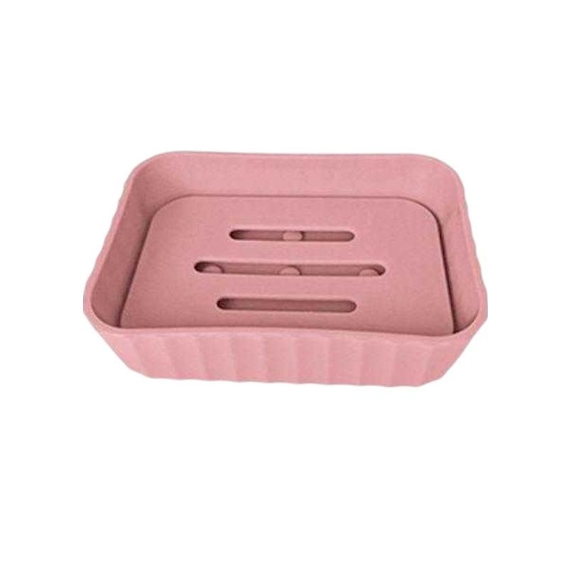 Σαπουνοθήκες μπάνιου πλαστικές - Σετ 9pcs - Pink - 21748