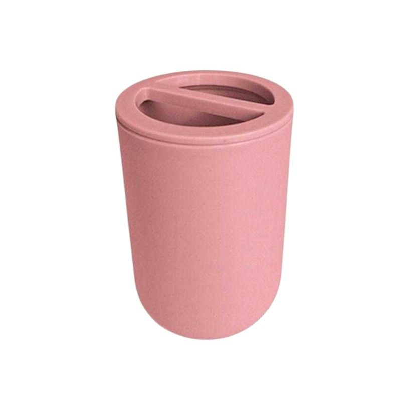 Θήκες οδοντόβουρτσας πλαστικές σε σετ 5Χ - Pink - 21752