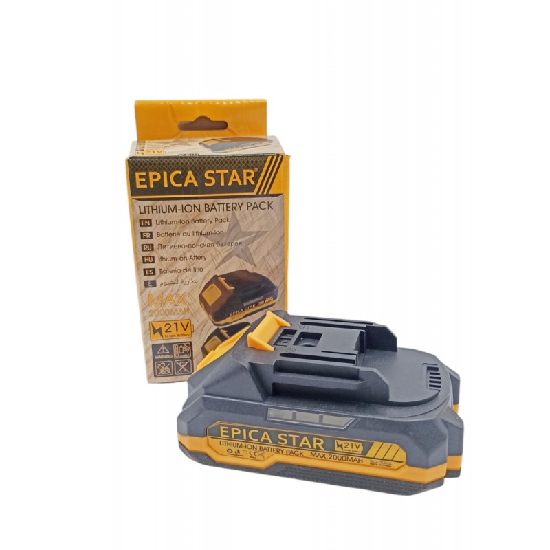 ΜΠΑΤΑΡΙΑ ΕΡΓΑΛΕΙΩΝ 21V 2000mAh EPICA STAR EP-50133 ΕΡΓΑΛΕΙΑ > ΕΡΓΑΛΕΙΑ ΜΠΑΤΑΡΙΑΣ