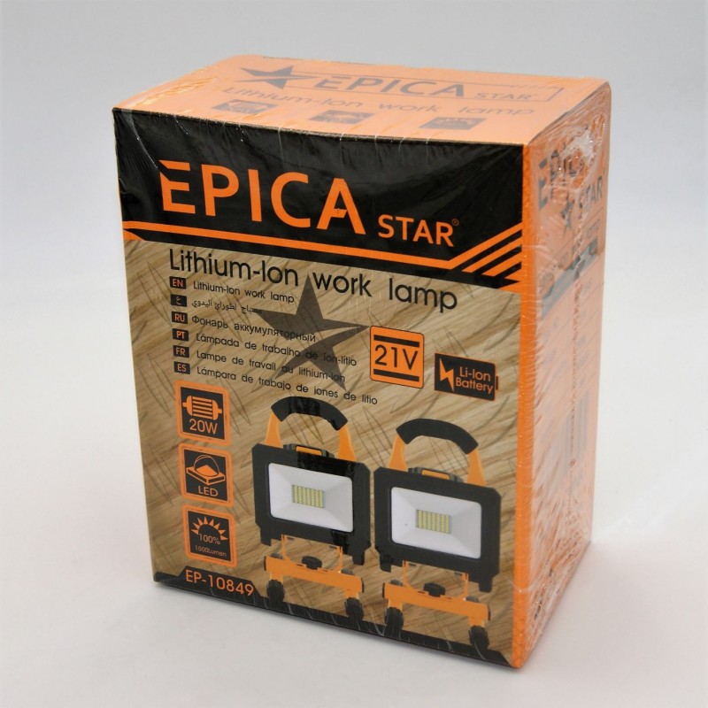 ΕΠΑΝΑΦΟΡΤΙΖΟΜΕΝΟΣ ΠΡΟΒΟΛΕΑΣ 21V EPICA STAR EP-10849 ΕΡΓΑΛΕΙΑ > ΕΡΓΑΛΕΙΑ ΜΠΑΤΑΡΙΑΣ