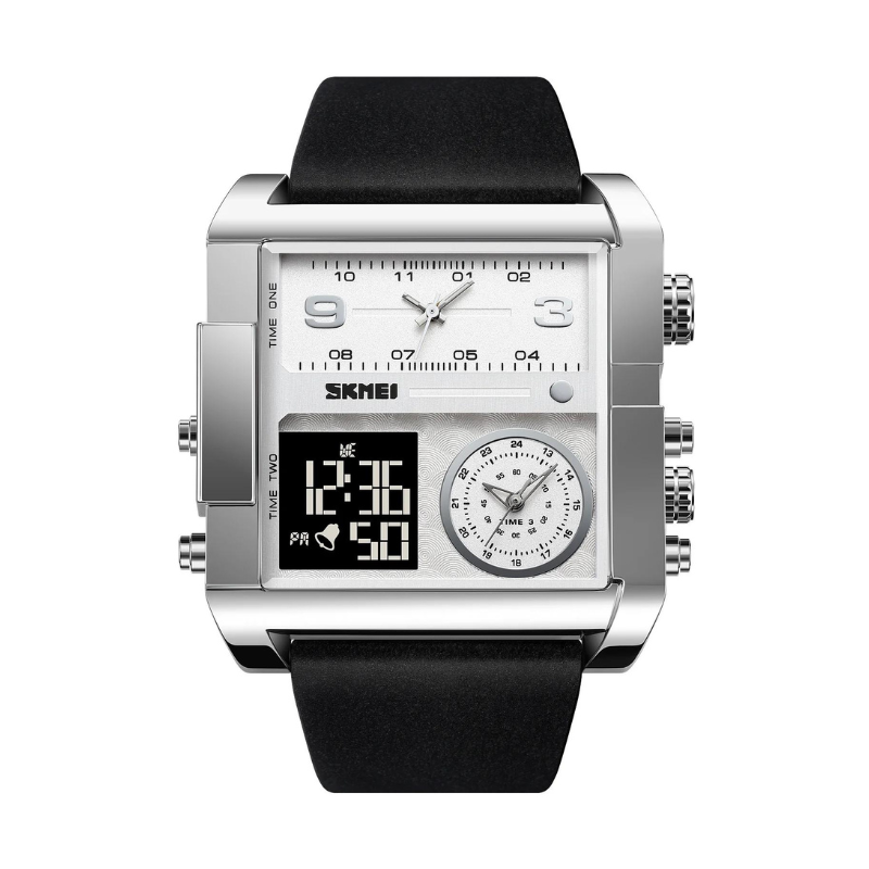 Ψηφιακό/αναλογικό ρολόι χειρός - Skmei - 2020 - Silver/Black ΡΟΛΟΓΙΑ>Ρολόγια χειρός>Ψηφιακά ρολόγια χειρός
