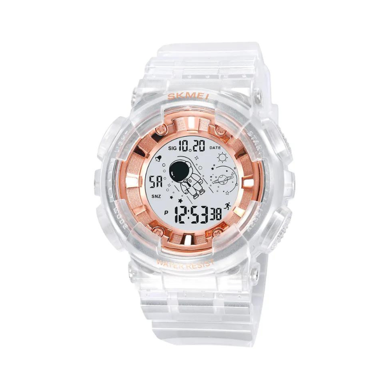 Ψηφιακό ρολόι χειρός - Skmei - 2035 - White/Rose Gold