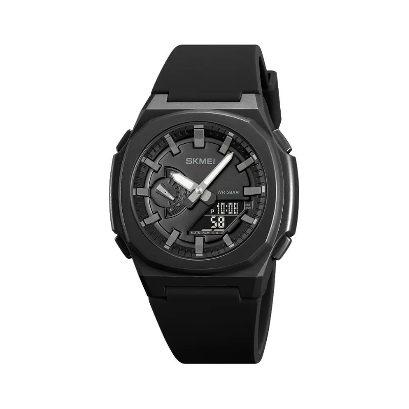 Ψηφιακό/αναλογικό ρολόι χειρός - Skmei - 2091 - Black/Black screen