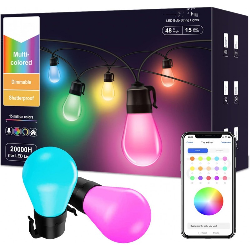 ΠΟΛΥΧΡΩΜΗ ΓΙΡΛΑΝΤΑ 220V/14m ΜΕ 15 LED ΛΑΜΠΕΣ RLG-80001 ΚΕΝΤΡΙΚΟ > ΓΙΑ ΤΟ ΣΠΙΤΙ > ΓΙΑ ΤΟΝ ΚΗΠΟ
