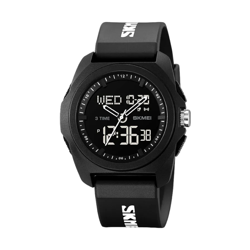 Ψηφιακό/αναλογικό ρολόι χειρός - Skmei - 2199 - Black