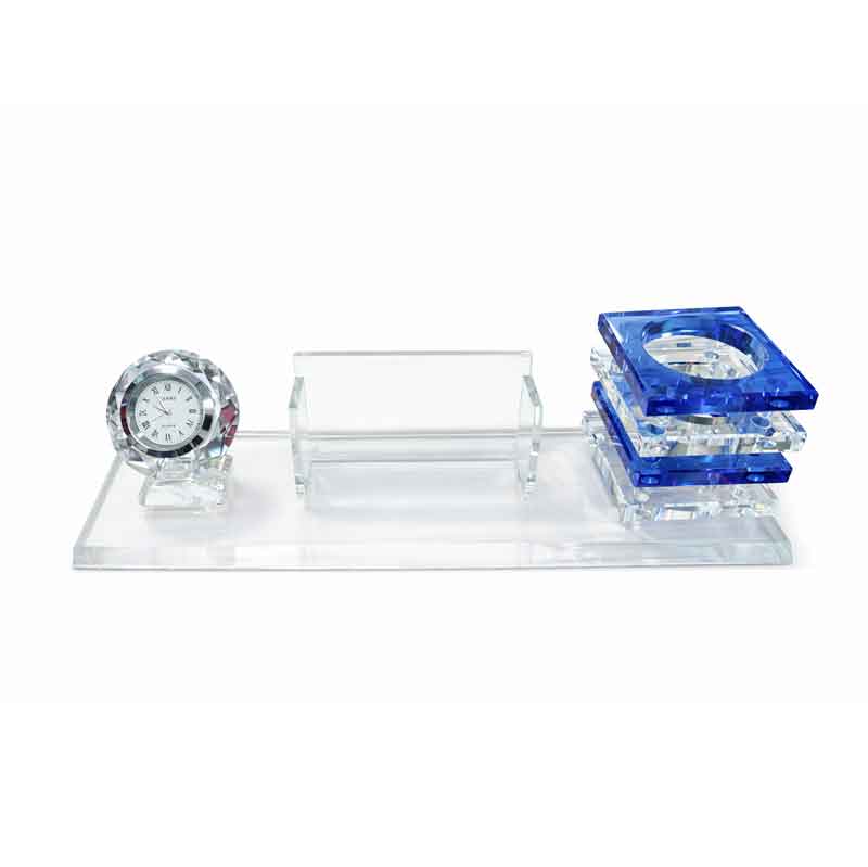 Σετ Γραφείου με Ρολόι και Θήκη Καρτών – Office Desk Set with Clock and Card Holder