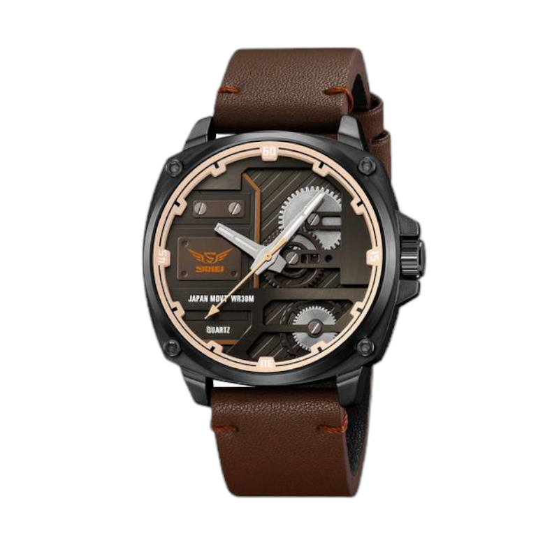 Αναλογικό ρολόι χειρός - Skmei - 2289 - Dark Brown ΡΟΛΟΓΙΑ>Ρολόγια χειρός>Αναλογικά ρολόγια χειρός