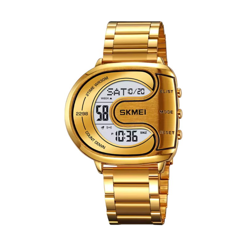 Ψηφιακό ρολόι χειρός - Skmei - 2298 - Gold/White